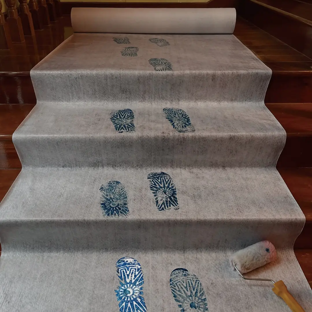 Grey Matte Self-Adhesive Floor Protection Fleece(Painter Felt).webp